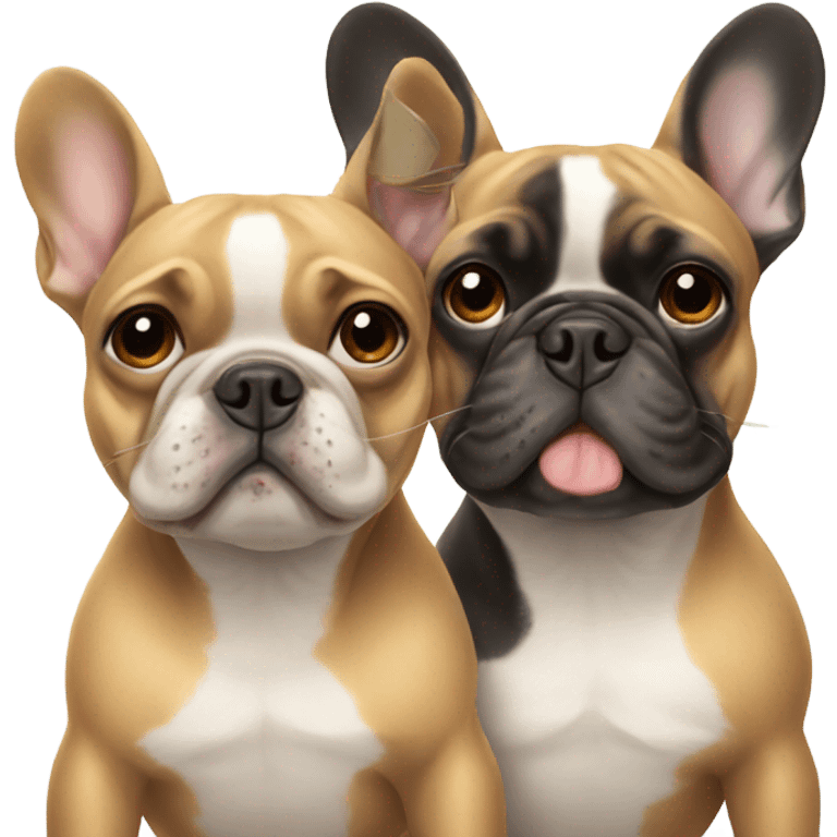 2 french bulldogs emoji