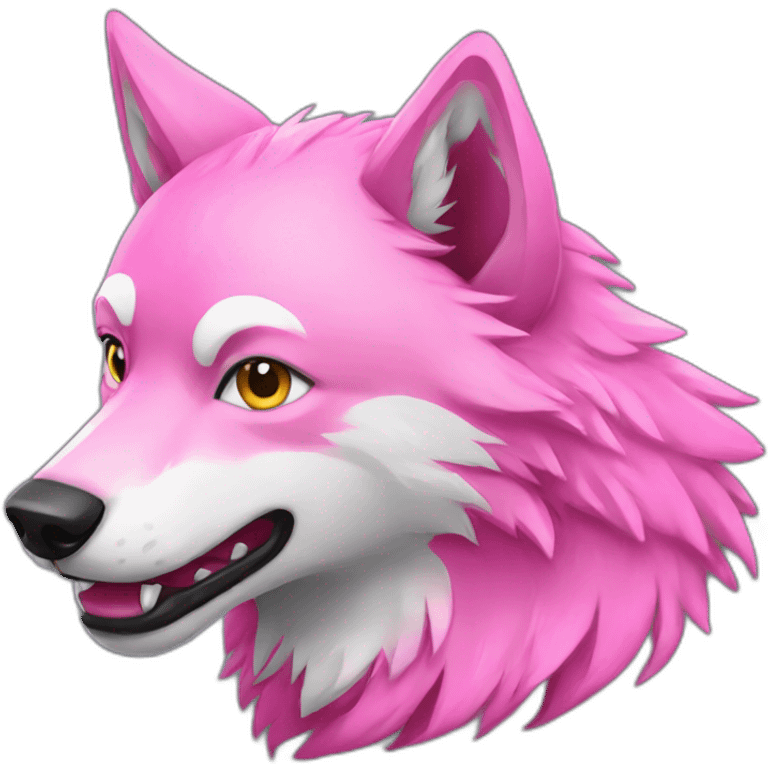 pink wolf emoji