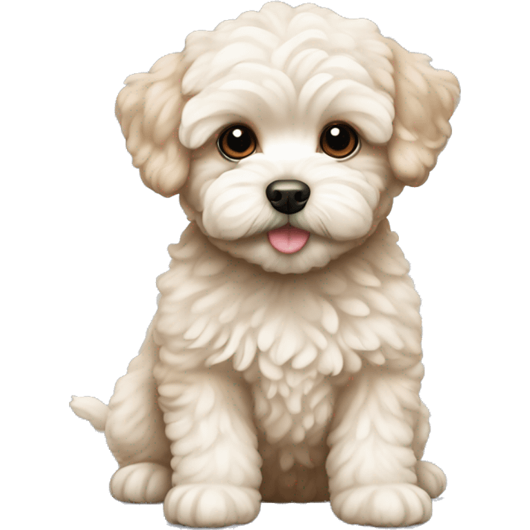 Maltipoo puppy emoji