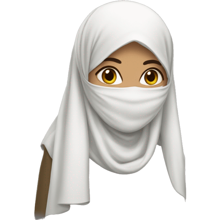 A bourrata wearing a hijab emoji