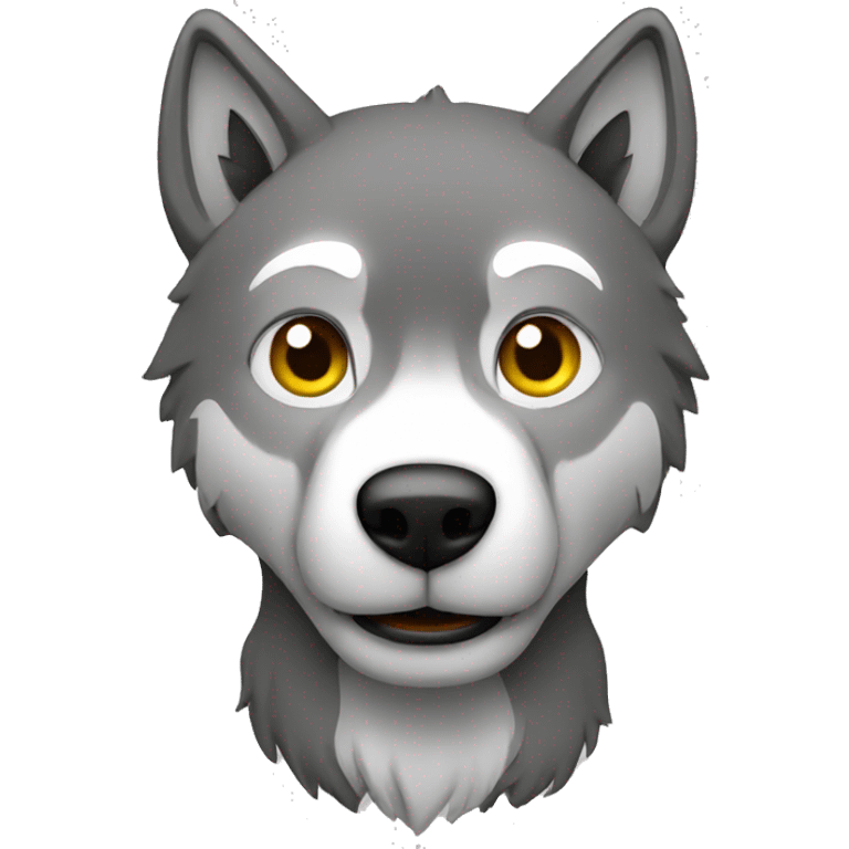 lone wolf funny emoji