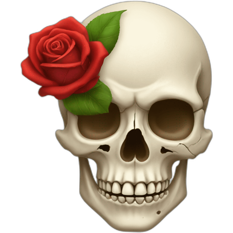 skull rose emoji