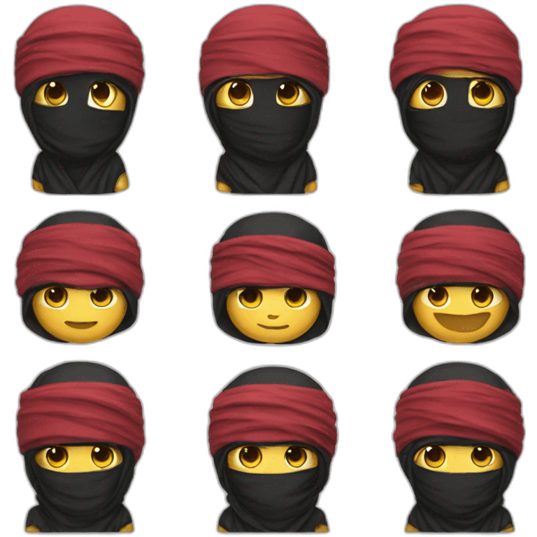 ninja wear Keffieh emoji