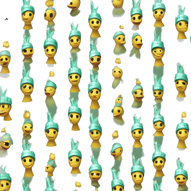 Duck in the form of the Statue of Liberty  emoji