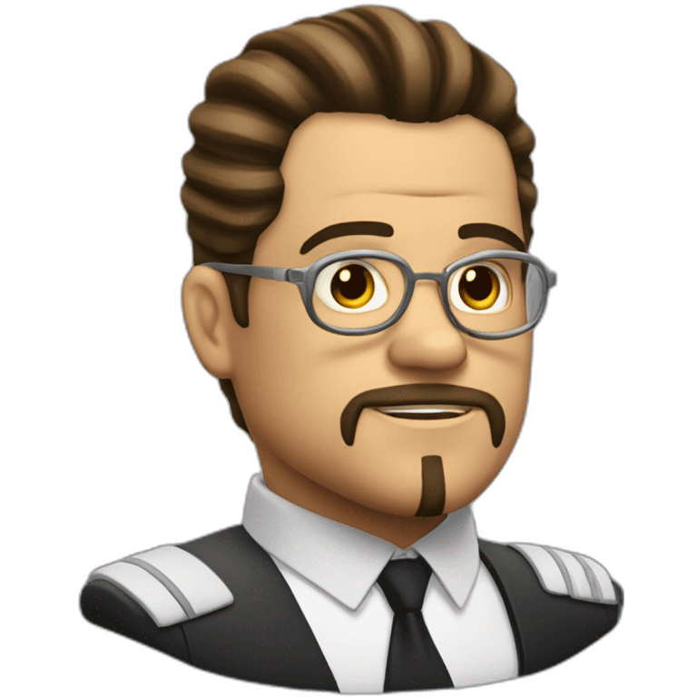 Benocio del toro slicked back hair sci-fi emoji