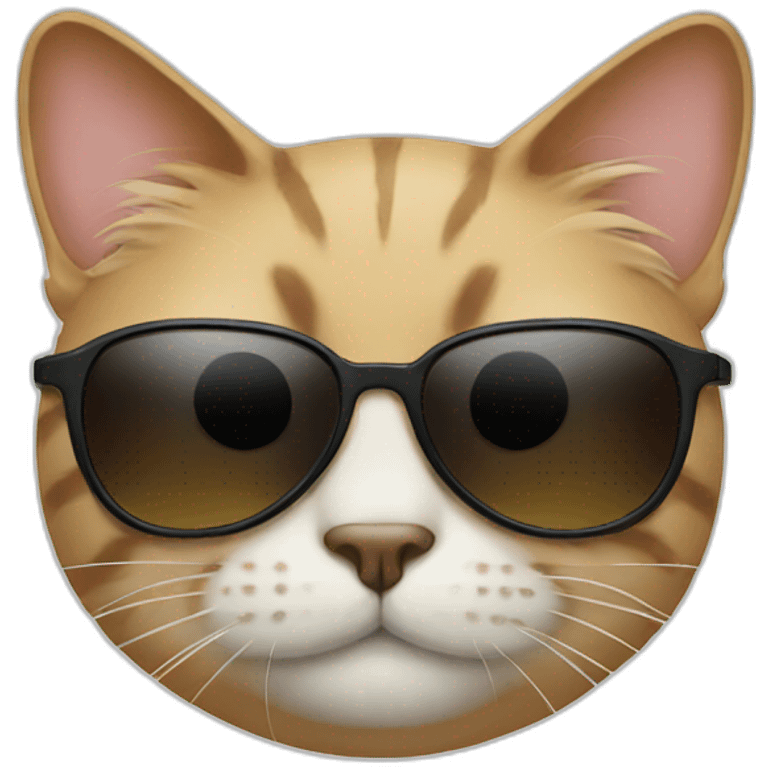 Cat with sunglasses  emoji