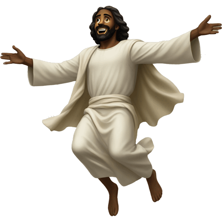 Black Jesus flying the sky emoji