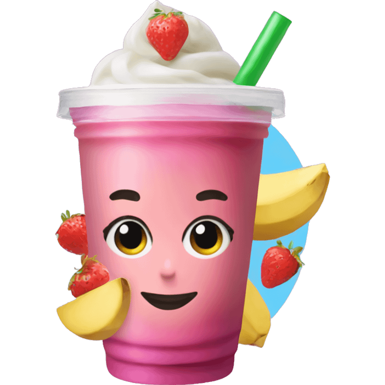 Hailey Bieber smoothie  emoji