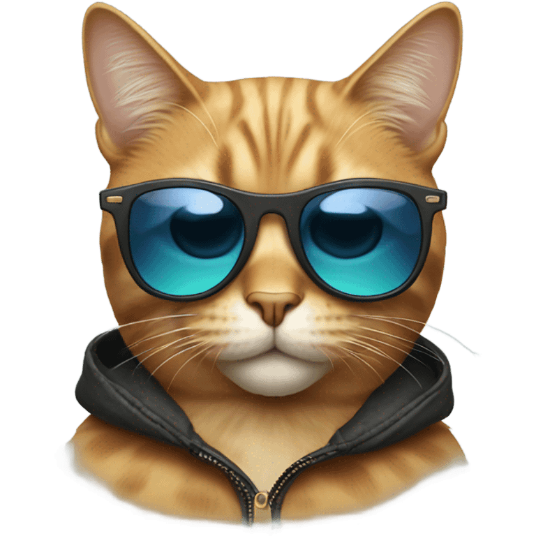 Cat with sunglasses emoji