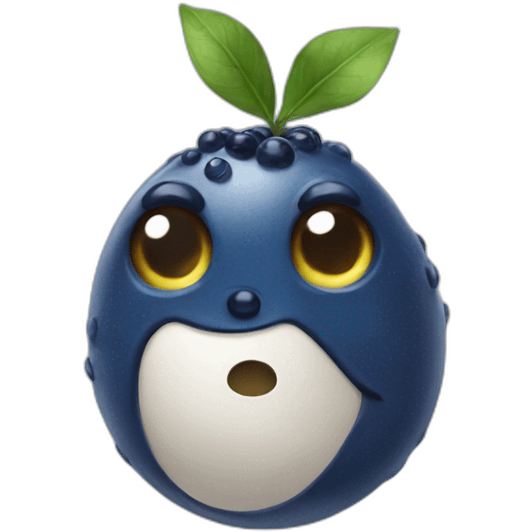 realistic bluebery emoji