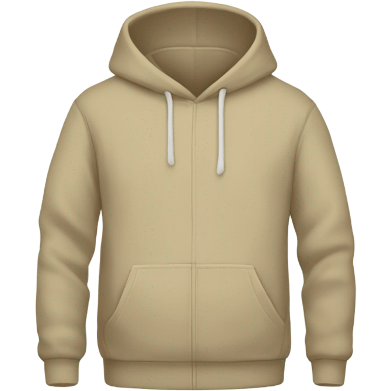 Beige plain hoodie emoji