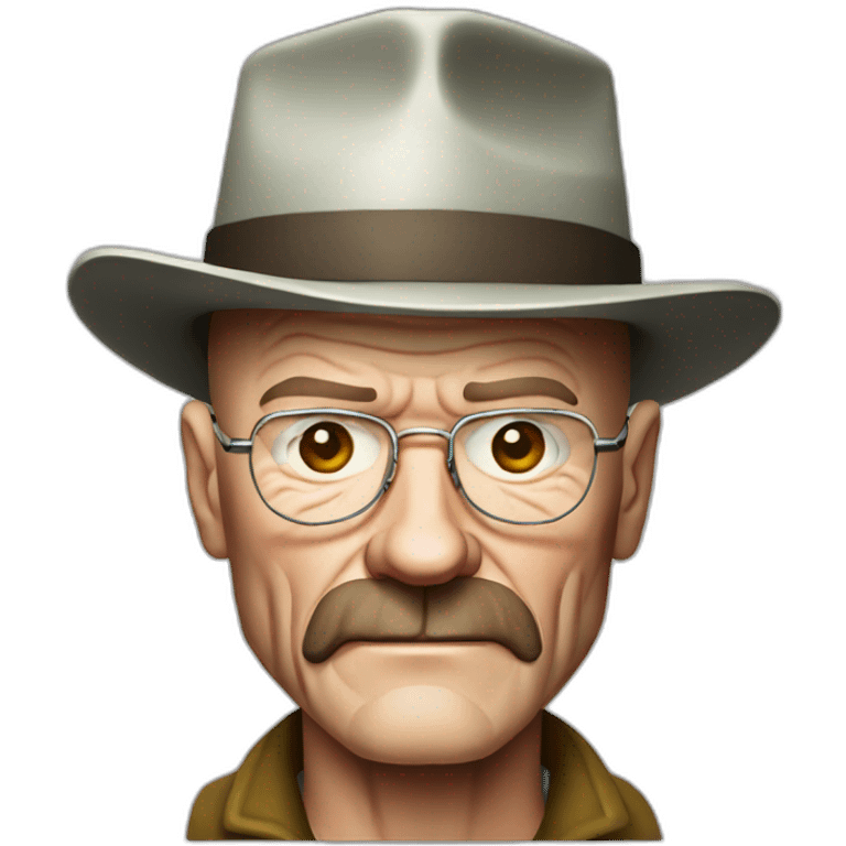 Walter white with a birthday hat emoji