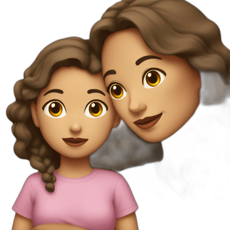 Mama hijo y hija emoji