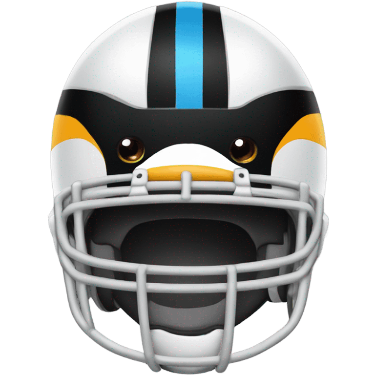 Penguin in football pads emoji