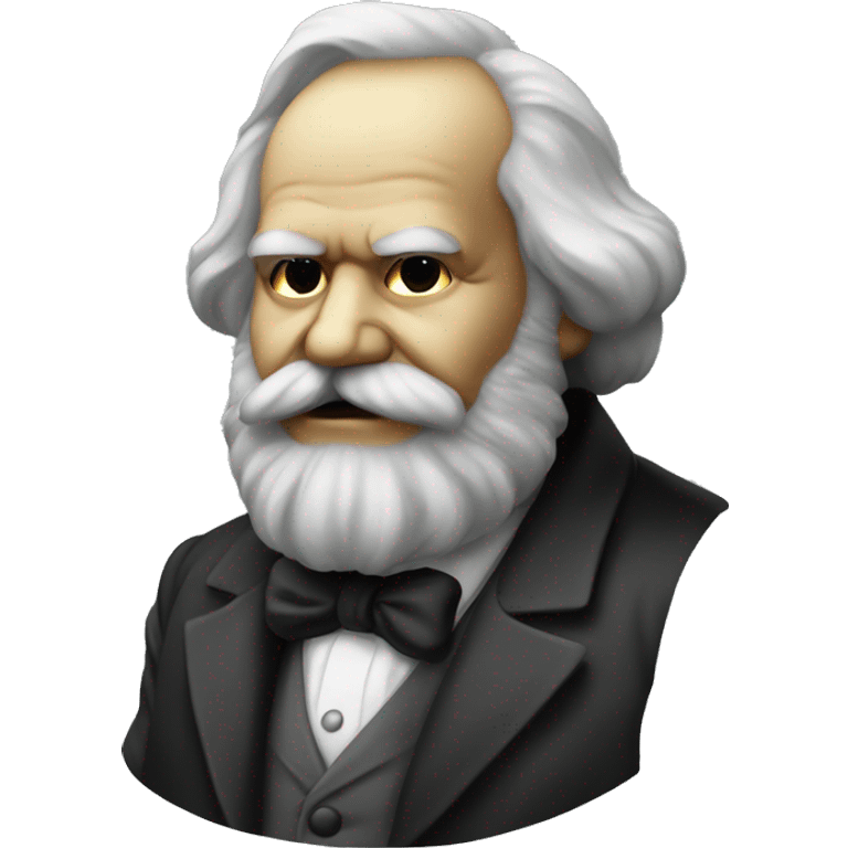 Karl Marx wear a mask emoji