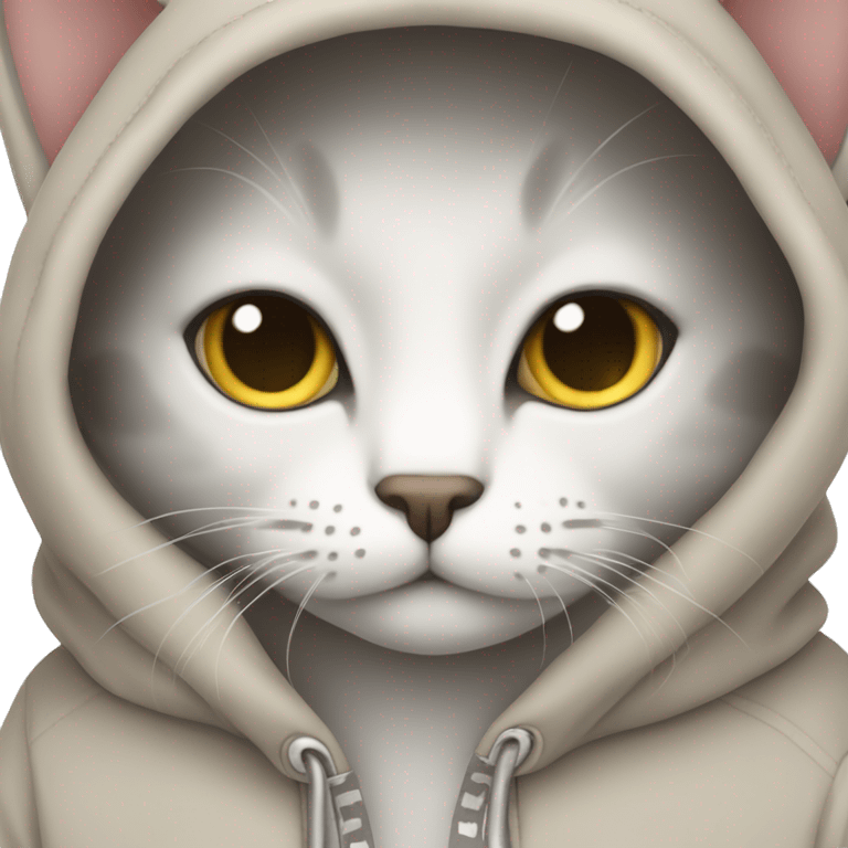 cat with hoodie  emoji