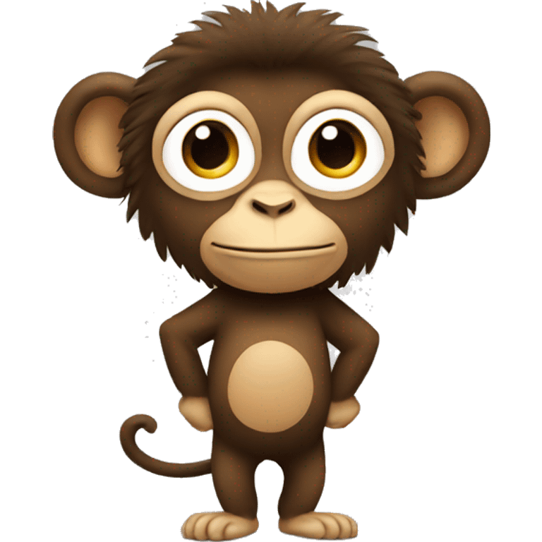 monkey with afro emoji