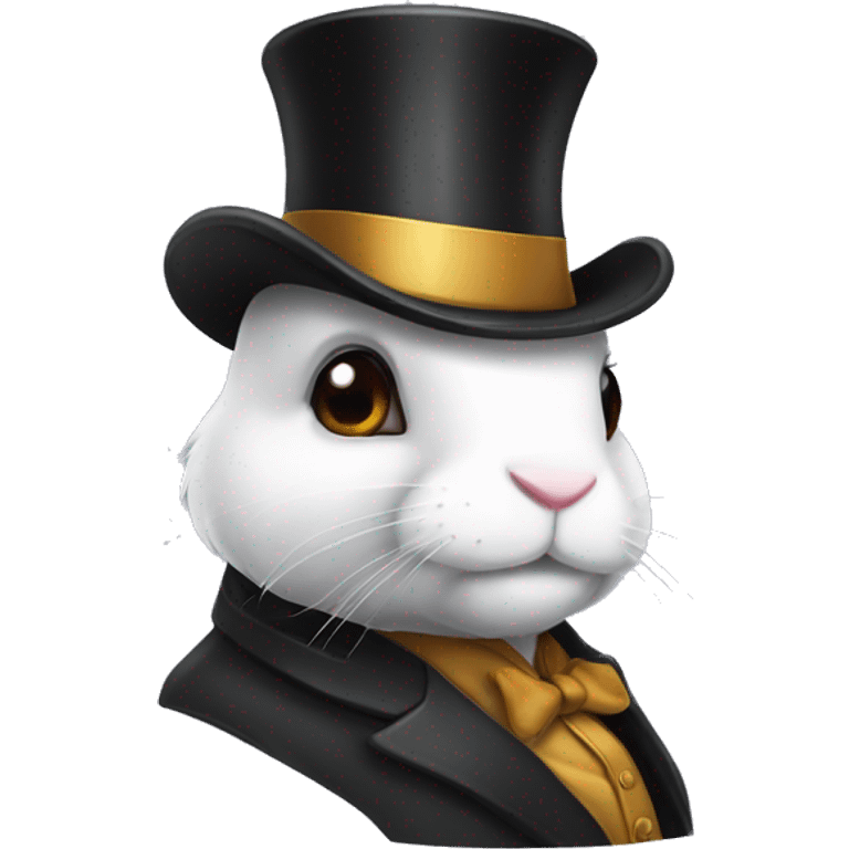 Top hat whit rabbit  emoji