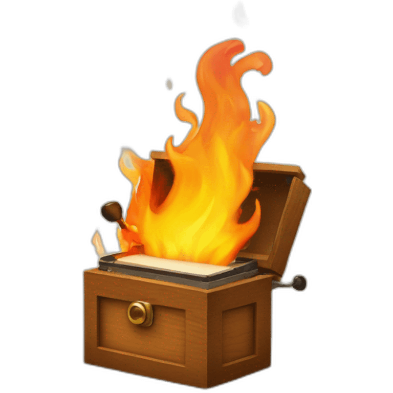 music box on fire emoji