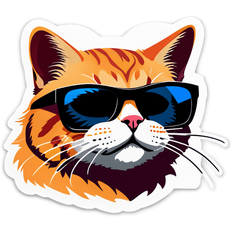 Cat with sunglasses emoji