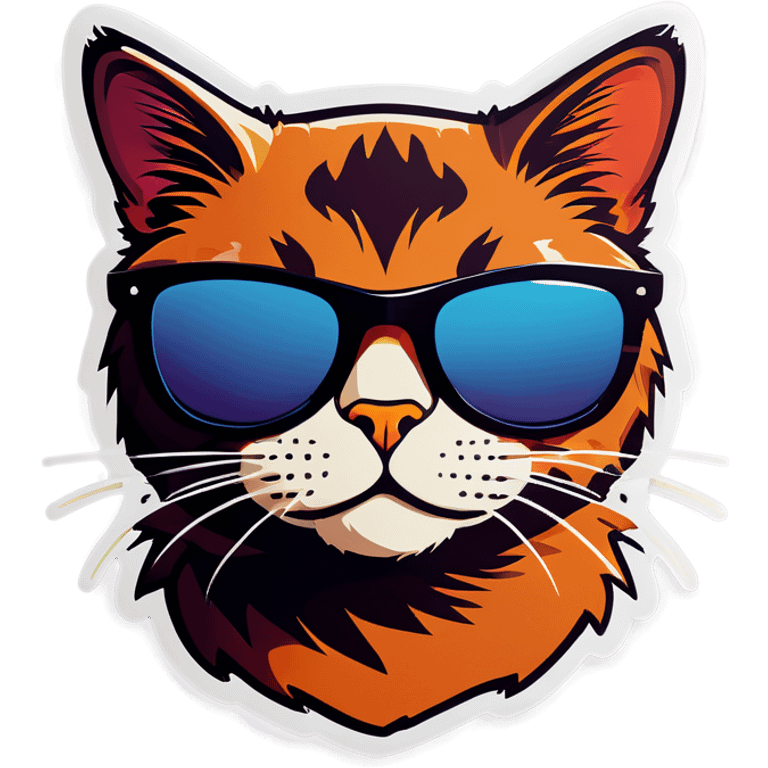 Cat with sunglasses emoji