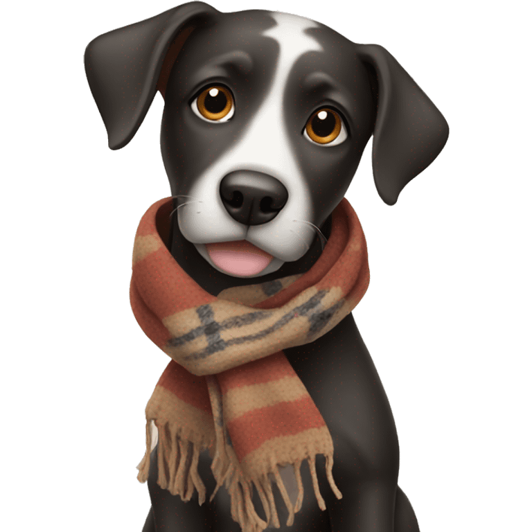 Dog with a scarf emoji