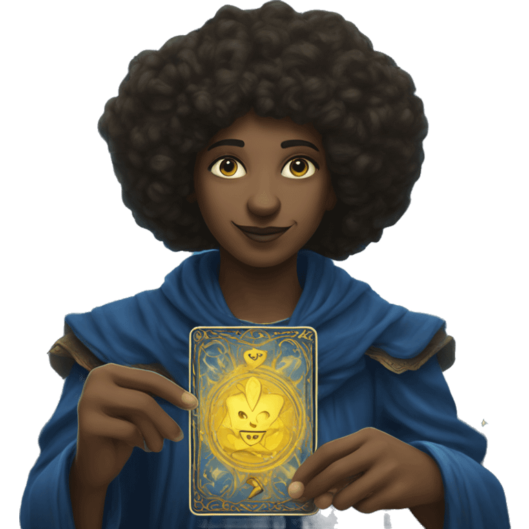 Tarot magic blue  emoji