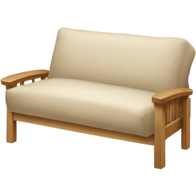 Beige futon emoji