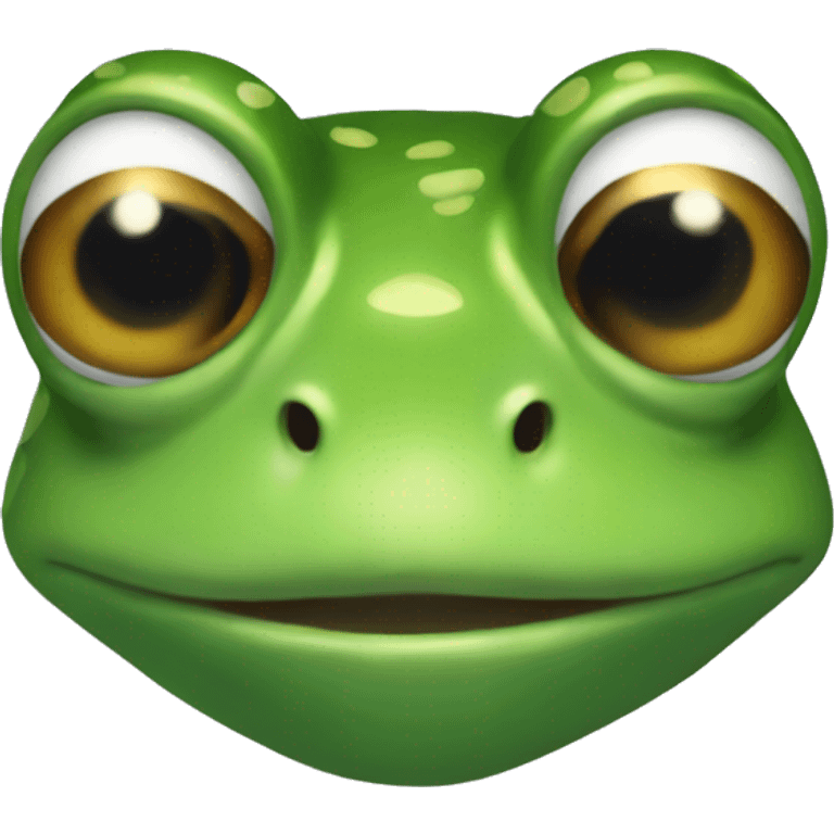 Frog head nod emoji