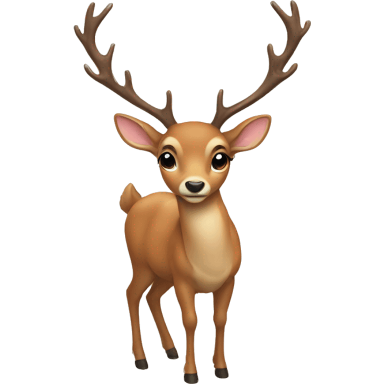 Deer with bow emoji