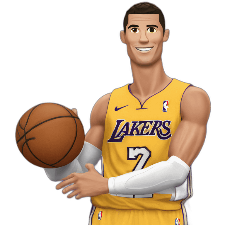 cristiano ronaldo los angeles lakers emoji