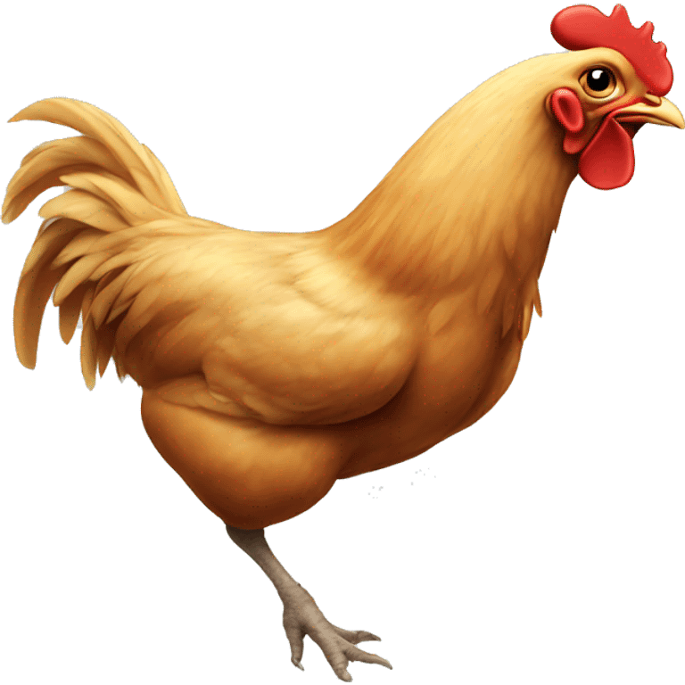 Chicken running around  emoji