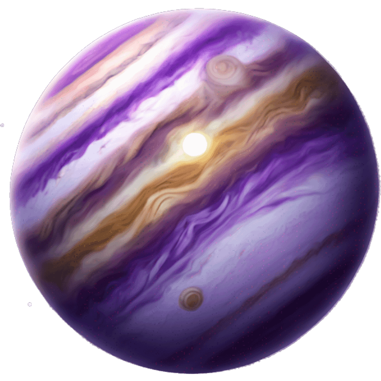 Jupiter but its colors are purple and indigo  emoji