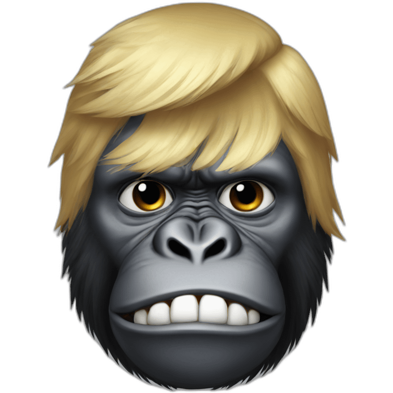 donald trump as a gorilla emoji