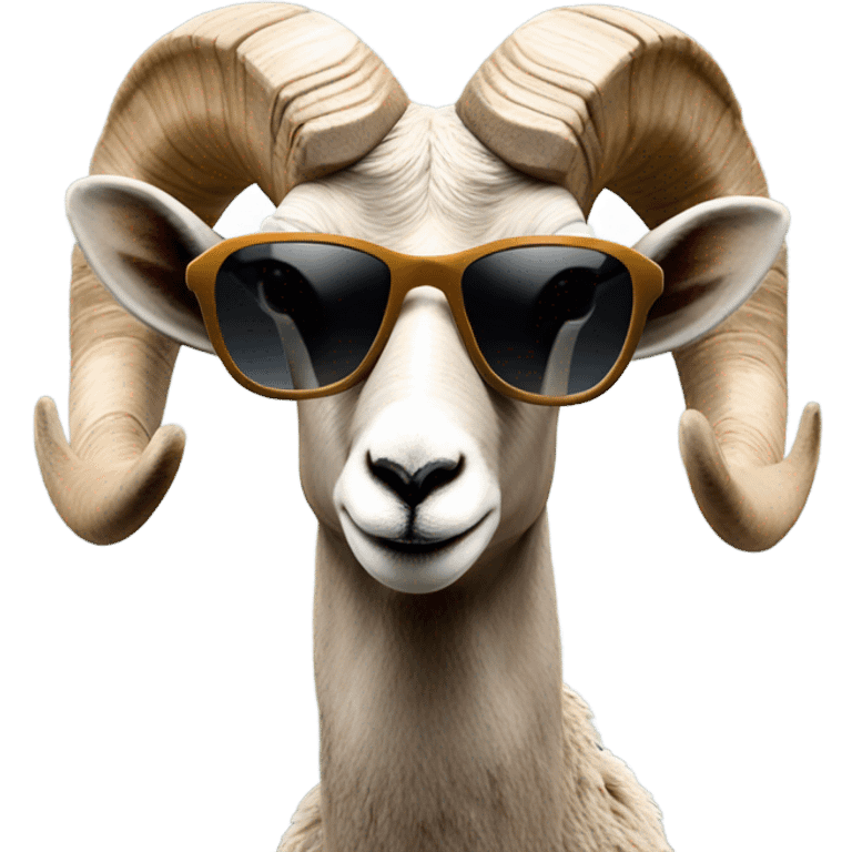 Bighorn with sunglasses emoji