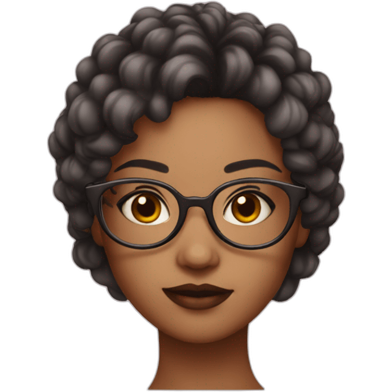 girl-with-round-glasses-and-makeup emoji