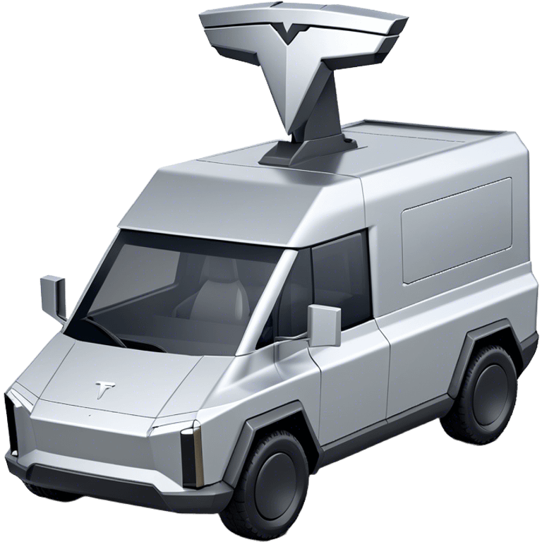 Tesla Cybertruck - Tesla (Model Year: 2022) (Iconic colour: Silver) emoji