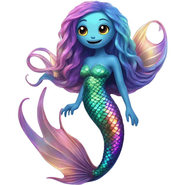 Alien mermaid emoji