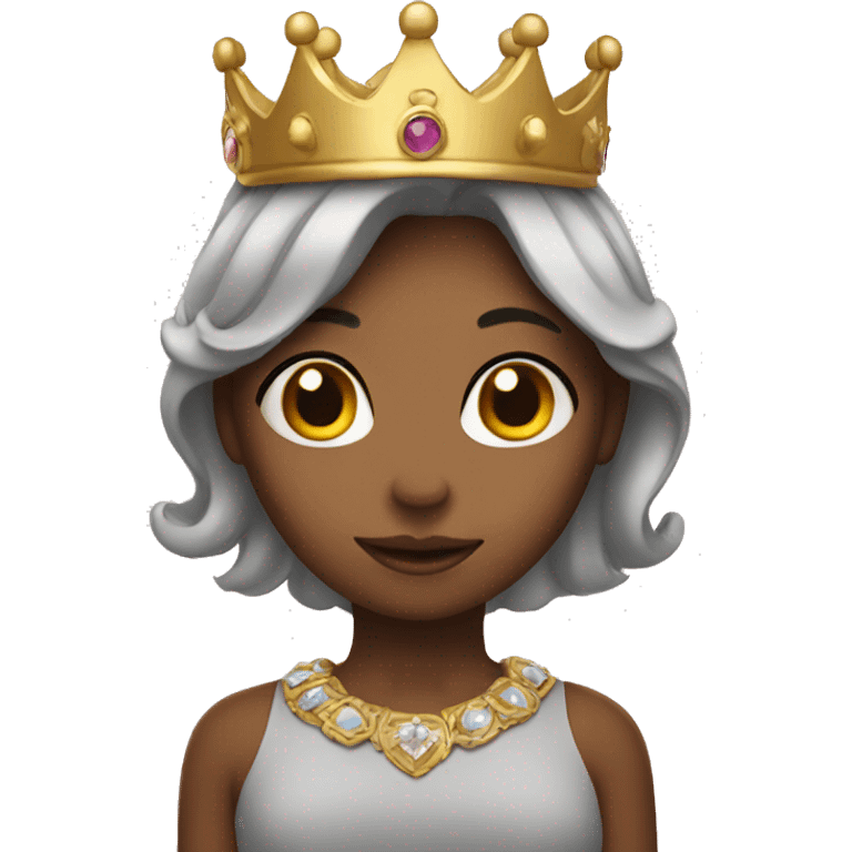 Girl with a crown  emoji