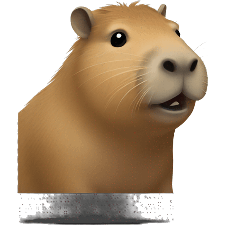 Capybara with ipad emoji