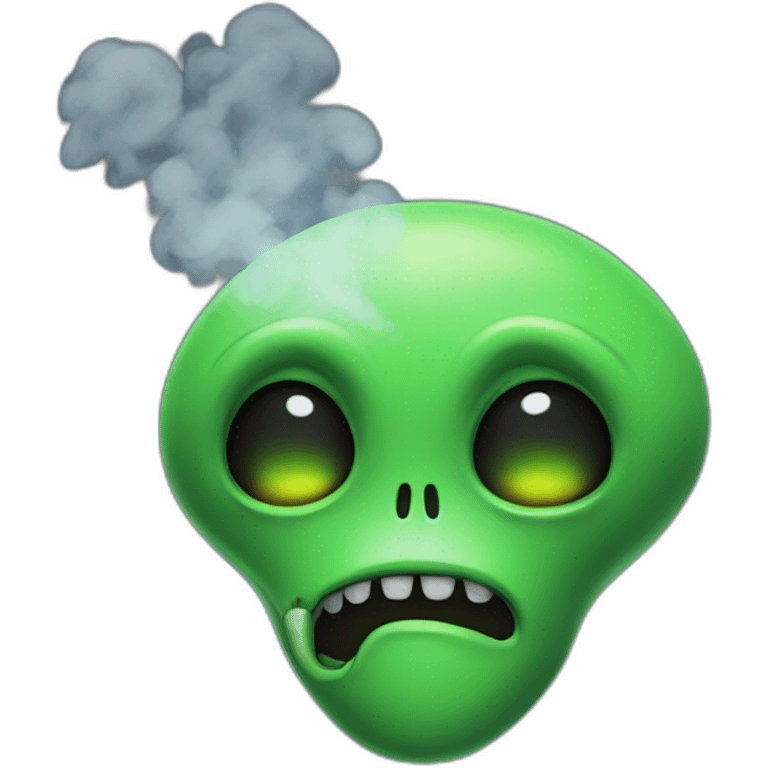 alien smoke emoji