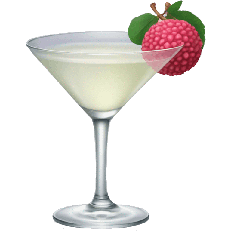 Lychee martini  emoji