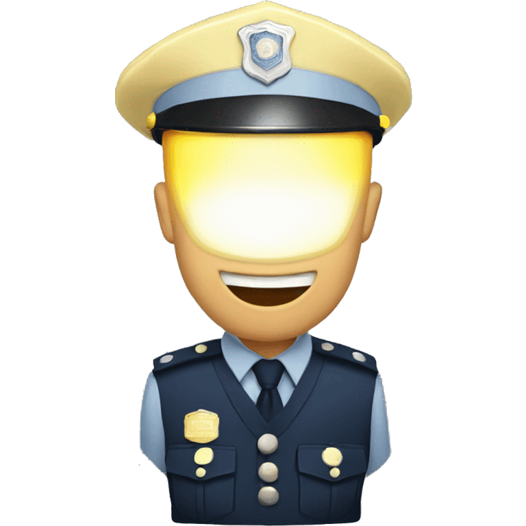 police lights emoji