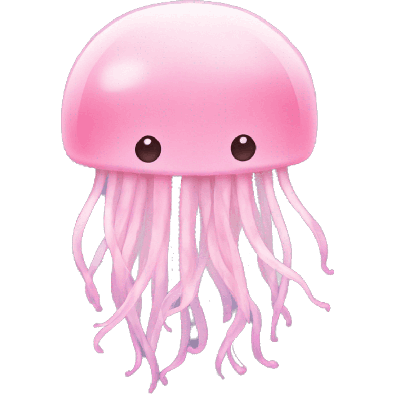 pastel light Pink jellyfish emoji