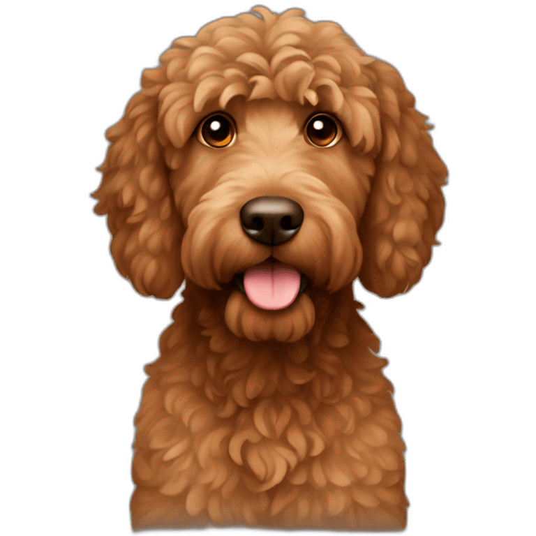 brown labrodoodle emoji