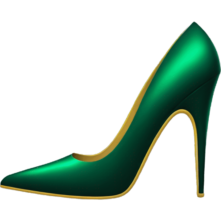 Dark green stiletto  emoji