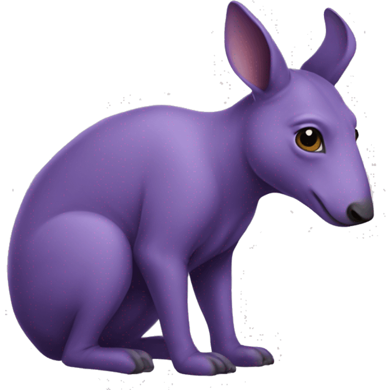  purple Aardvark caled anika emoji