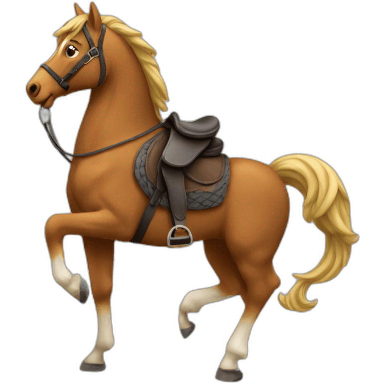 Chat sur cheval emoji