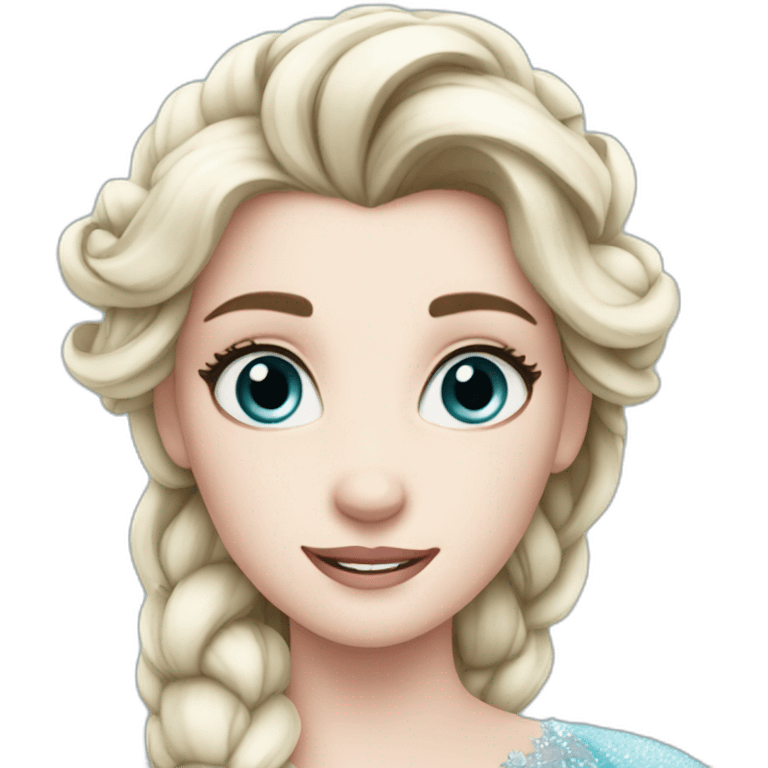 elsa face emoji