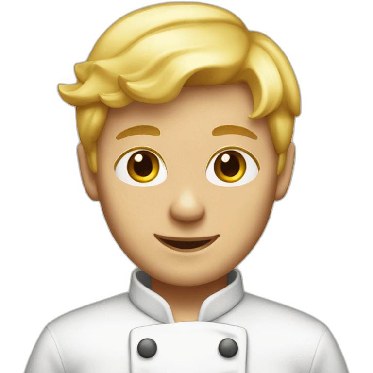 chef boy blonde hair pizza emoji